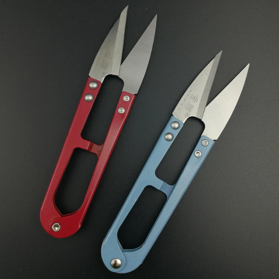 2 Pc High quality Cutting Tools Big U Shape Stainless Steel Scissors DIY Sewing Scissor Household Cutter Accessory