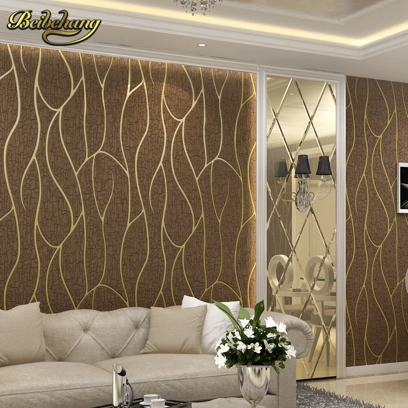 

beibehang papel de parede 3D European Deer leather curve stripes wallpaper for walls wall paper for living room wall-paper