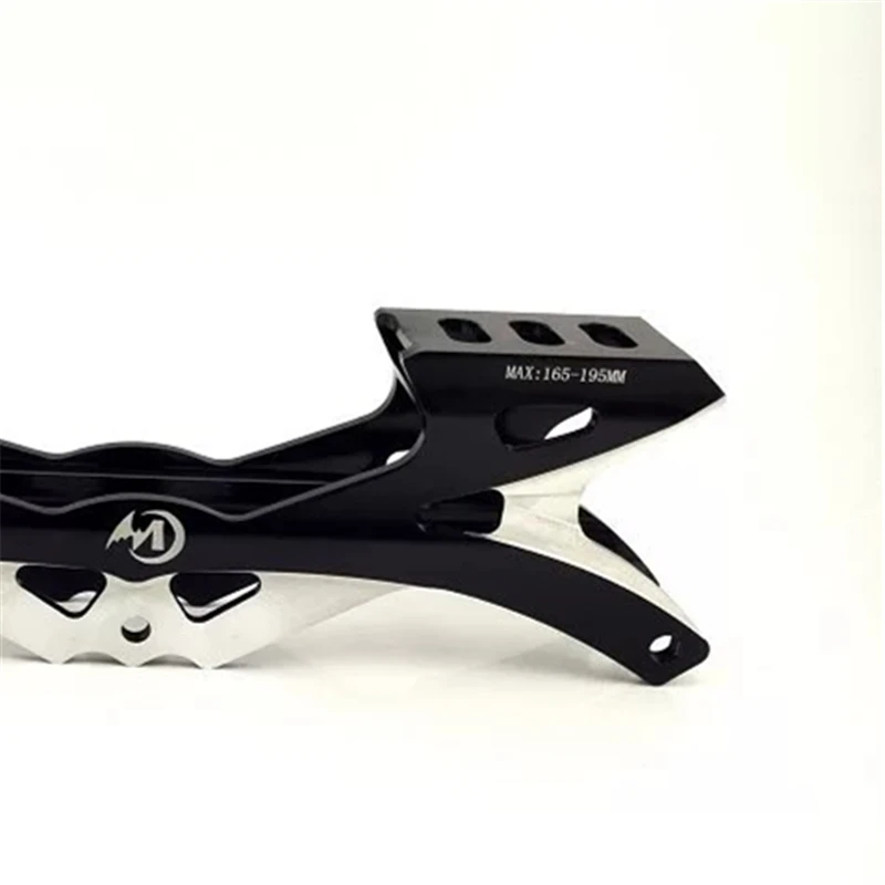 Single Rockered Inline Speed Skates Frame 3X110mm 110mm Banana Skating Base 165 195mm Adult Flexible Racing Black Golden Red CNC