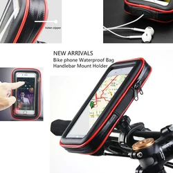 Bicycle Motorcycle Phone Holder Bike Touch Screen Case Bag For Samsung Galaxy S24 S23 Ultra S22 Plus S21 S20 FE A55 A54 A53 A52