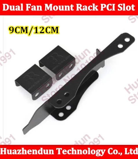 

New Dual Fan Mount Rack PCI Slot Bracket for Video Card 90MM/120MM PC Case Fan Free shipping