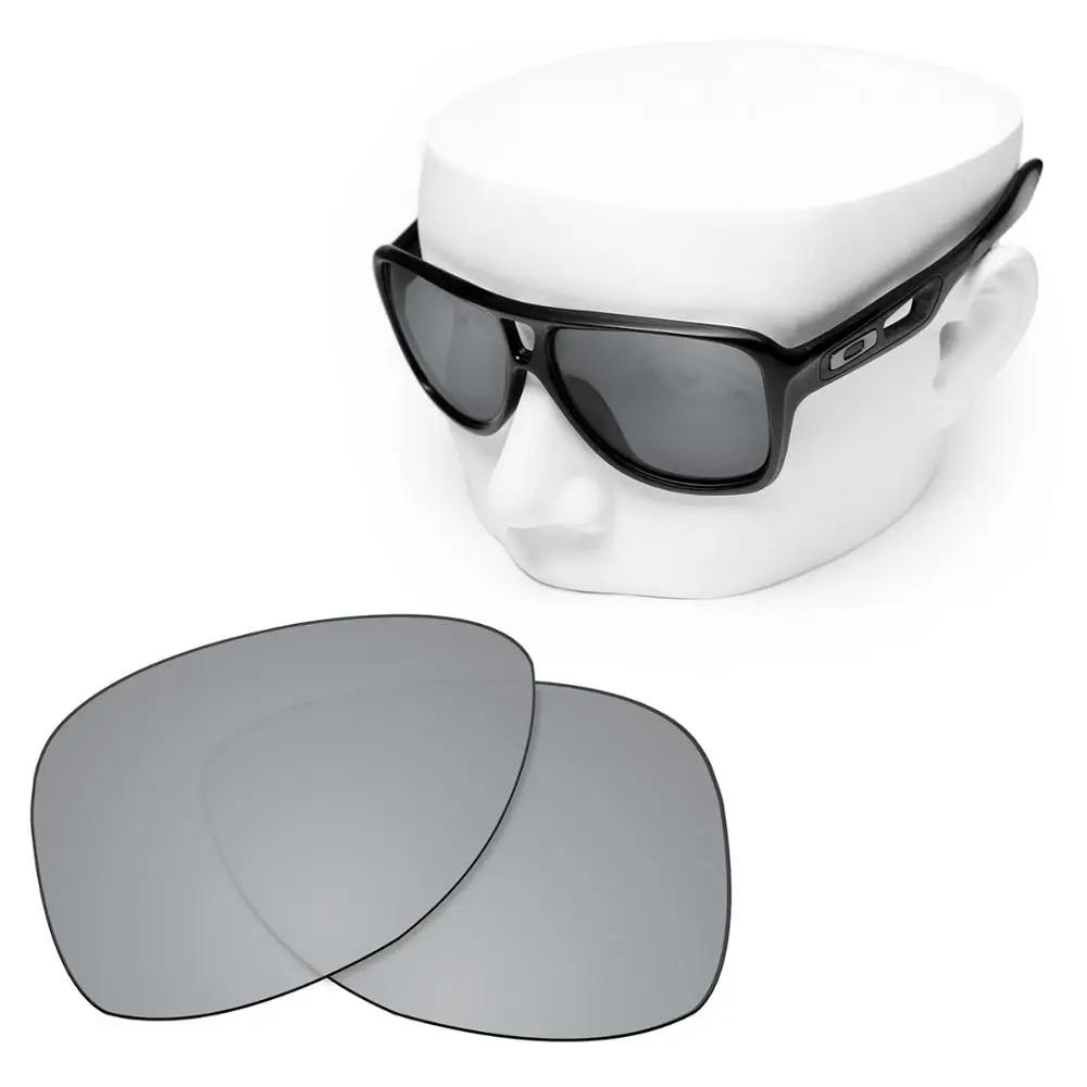 

OOWLIT Polarized Replacement Lenses of Silver Mirror for-Oakley Dispatch 2 OO9150 Sunglasses