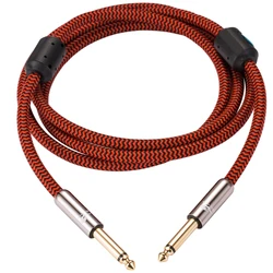 Hifi Instrument Cable MONO 6.35mm to 6.35mm for Electric Keyboard Guitar 1/4 Inch TS Jack Shielding Cable 1M 2M 3M 5M 8M