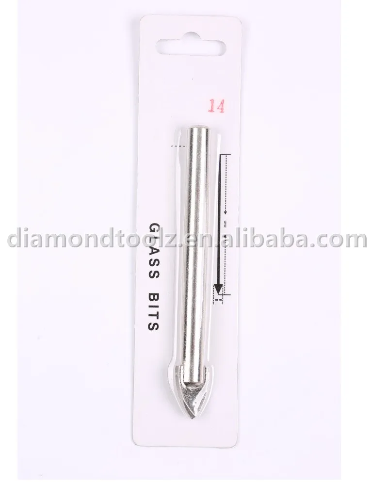 Talentool จัดส่งฟรี5ชิ้น/ล็อต14Mm Spear Point ทังสเตนคาร์ไบด์บิตสำหรับเจาะกระจกกระเบื้องเซรามิคพอร์ซเลน