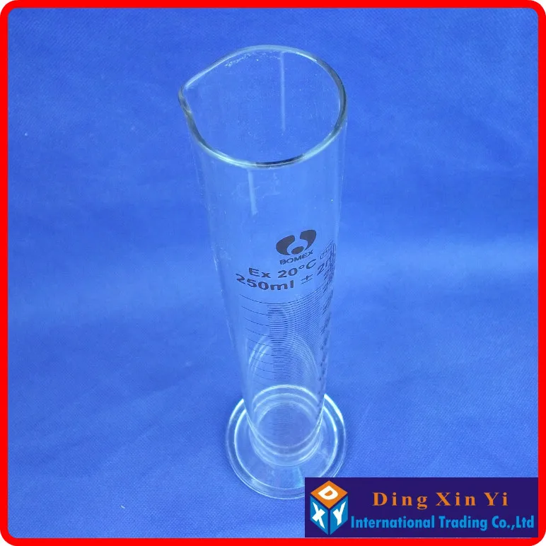 250ml glass graduated cylinder, measuring cylinder measuring graduates glass graduate