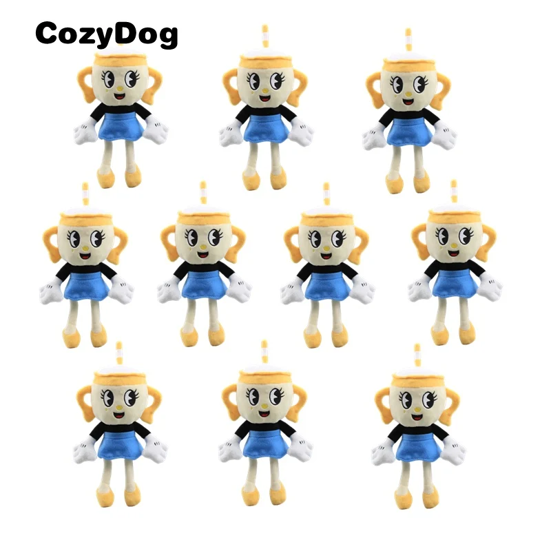 Wholesale 10 Piece Hot Sale Ms Chalice Plush Toy Doll Game Cuphead Character Ms Chalice Stuffed Toys for Children 23 cm  9''