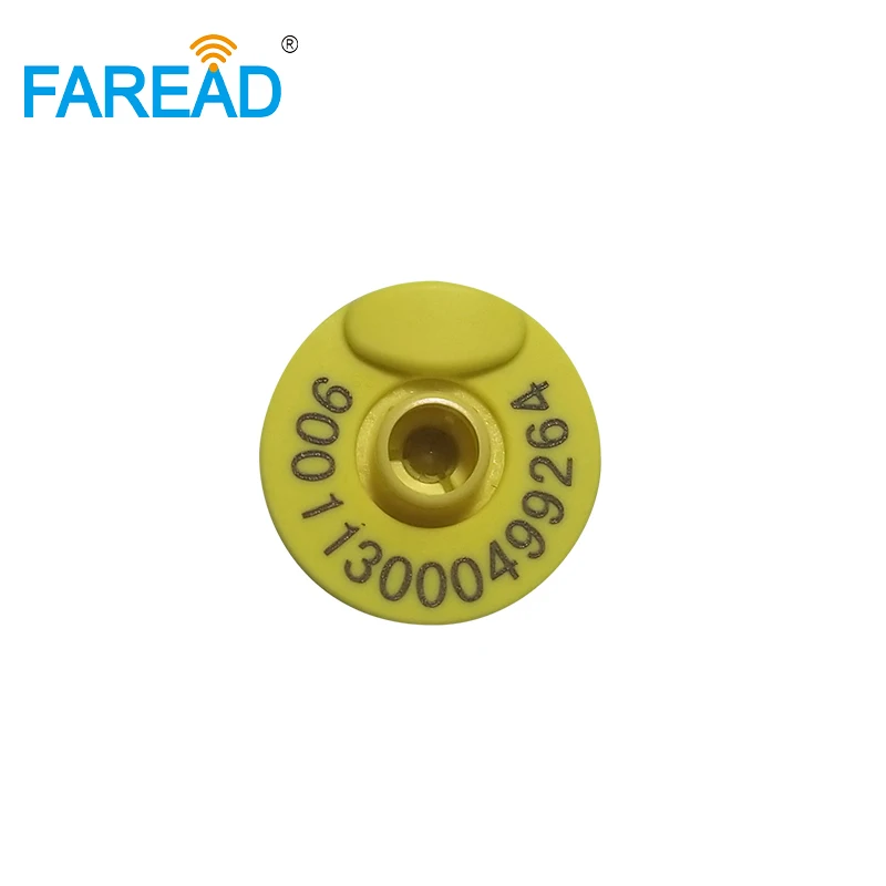 X50pairs أفضل بيع شحن مجاني 134.2 كيلو هرتز LF RFID العلامات الحيوان الأذن العلامة لإدارة الماشية ISO القياسية