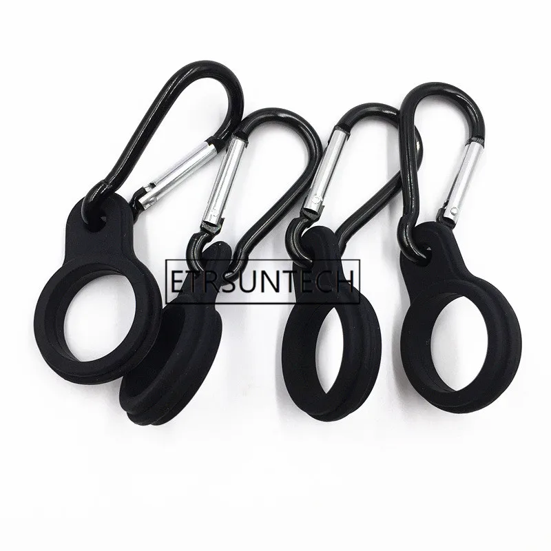 200pcs Outdoor Silicone Buckle Hook Water Bottle Holder Clip Carabiner Backpack Hanger Camping Hiking Traveling