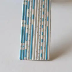 12P 24AWG 24# Blue white Parallel Ribbon flat cable wire 5M/1lot