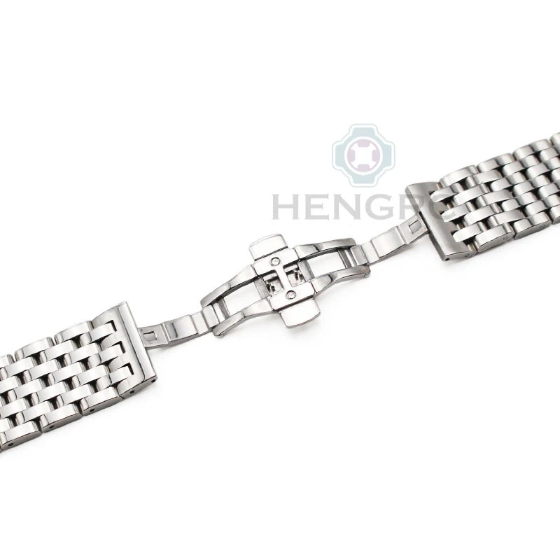 20mm 22mm Stainless Steel Watch Band Bracelet New High Quality Womens Men Metal Polished Strap Watchbands Accessories