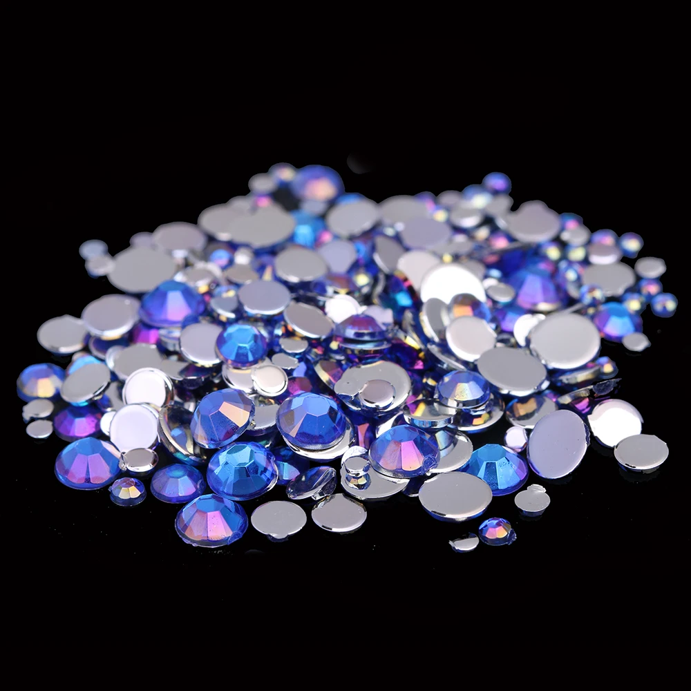 

Smart Color Acrylic Rhinestones Blue AB Color Shoes Clothing Decorations Sparkling Newest Nail Art Decorations Small Pack