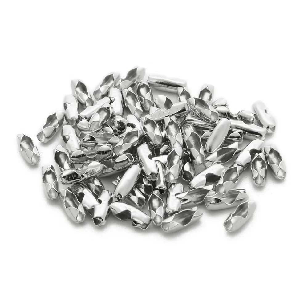 Fermoirs en métal Rhodium or/argent, diamètre 100 2 1.5mm, 2.4 pièces, connecteurs pour la fabrication