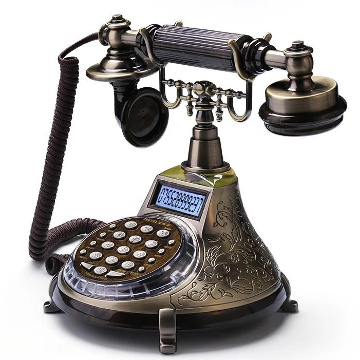 European Fashion Vintage Telephone telefone fixo key Dial fixed phone Antique Office Home study room telefono fijo antika