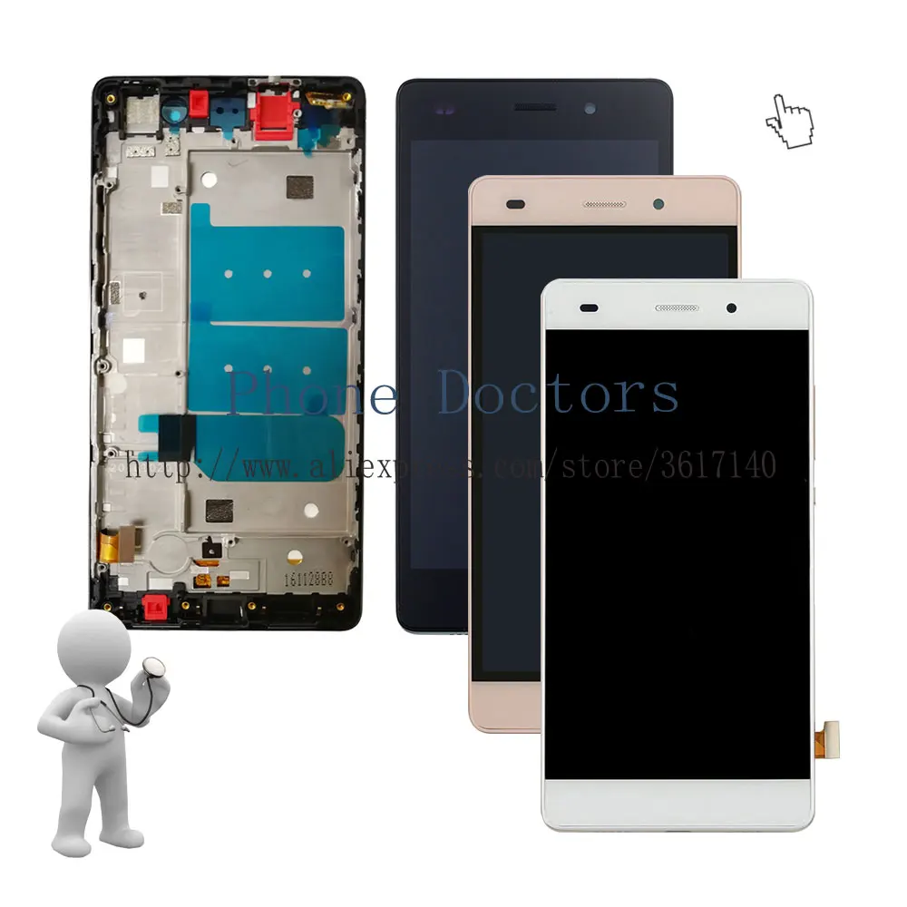 New 5.0'' Full LCD DIsplay + Touch Screen Digitizer Assembly With Frame For Huawei P8 Lite ALE-L04 L21 TL00 L23 CL00 L02 UL00