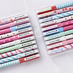 10 color pen with box  Japanese and Korean creative stationery, broken flower, watercolor pen, color neutral pen