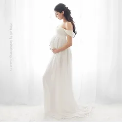 Vestidos largos de encaje suave para fotografía de mujeres embarazadas, vestidos sexys de encaje suave en color blanco y negro, maxivestido de maternidad para fotografía de embarazo