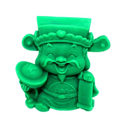 God Of Wealth Mold Silicone Clay Mould Silicone Cake Mold Soap Making Molds Laughing Buddha Resin Candle Moulds Aroma Stone PRZY