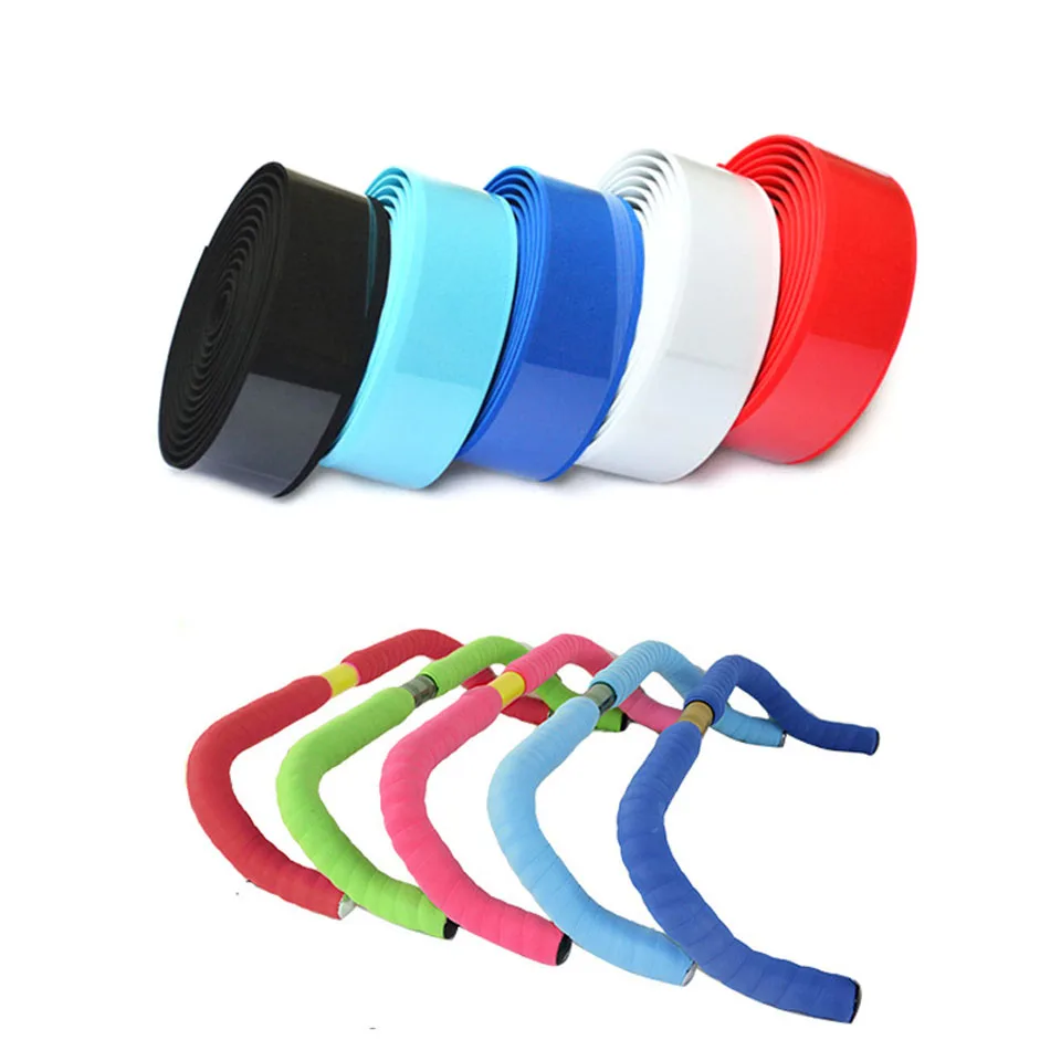 1 Pair Road Bike Bicycle Handlebar tape Camouflage Cycling Handle Belt Cork Wrap with Bar Plugs