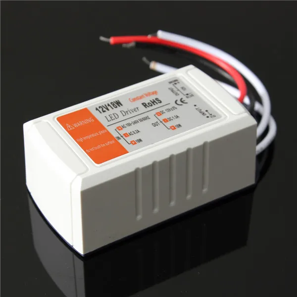 Hot sell Wholesale High Quality DC 12V 18W Power Supply LED Driver Adapter Transformer Switch For LED Strip LED Light Bulb