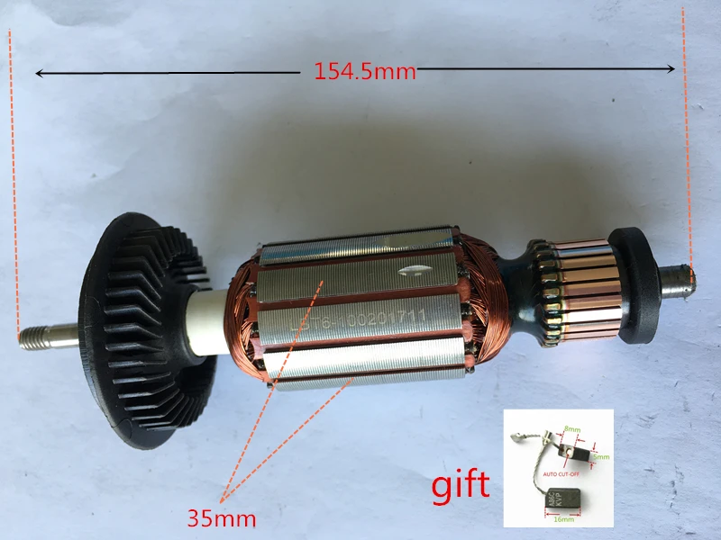 

AC220-240V Rotor for Bosch GWS6-100 GWS6-115 GWS6-125 GWS6-100E GWS6-115E TWS6600 TWS6700 TWS6000 Anchor Motor Armature