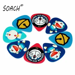 SOACH 10PCS 1.0mm high quality guitar picks two side pick ukulele guitar picks earrings DIY Mix picks Guitar Accessories ukulele