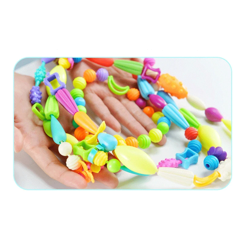 400pcs 100pcs Pop Beads Children jewelry Amblyopia Candy Colors DIY Wear Bead Bracelet Kids Toys Personalized Arts And Crafts