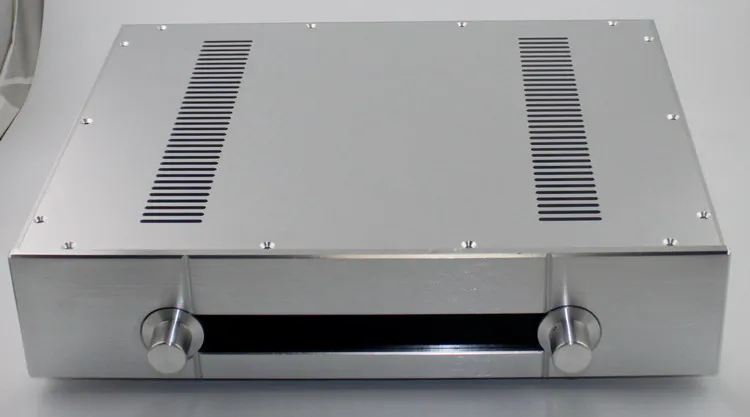 WA39 Full aluminum Silver amplifier chassis / Imitation Gawain pre-amplifier / AMP Enclosure / case / DIY box (430*92*343mm)