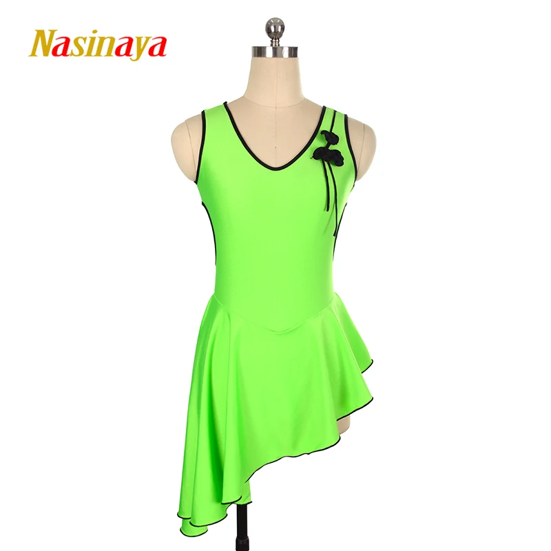 

Nasinaya Figure Skating Competition Training Clothes For Women And Children Patinaje Rhythmic Gymnastics Performance Dress Green