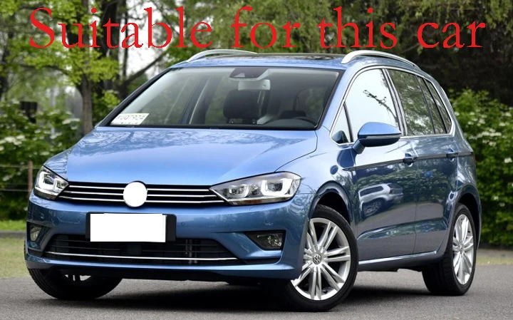 For VW Golf Sportsvan 2016 2017 2018 2019 Plastic Exterior Visor Vent Shades Window Sun Rain Guard Deflector 4pcs