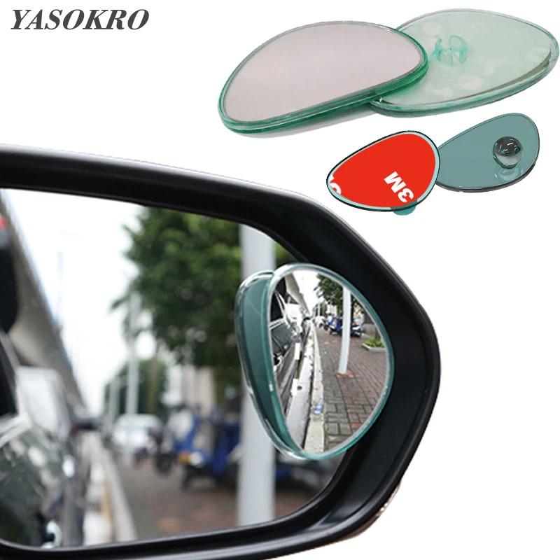 1 Pair Car Blind Spot Mirror With ABS Border 360 Degree Rotatable Wide Angle Mirror Waterproof Rear View Mirror Car mirror 