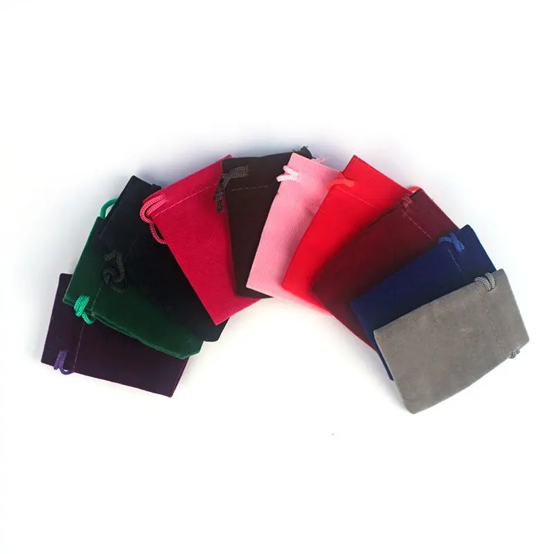 50Pcs 5x7 Velvet Bag Drawstrings Pouches Small size Jewelry Gift Display Packing Bags