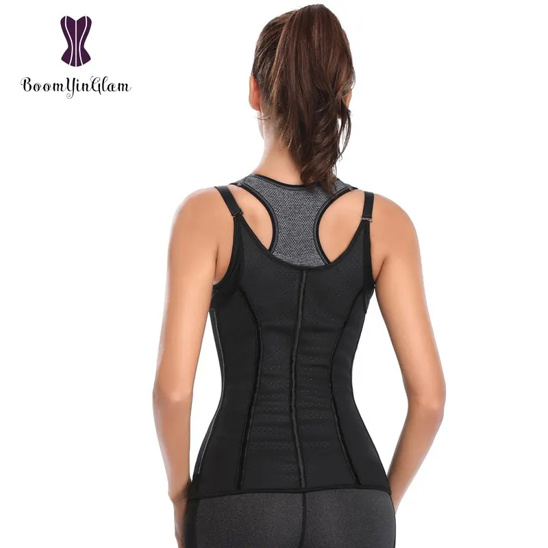 Latex Material Breathable Body Shaper 9 Steel Boned Waist Trainer Slimming Tummy Corset With Adjustable Straps 605#