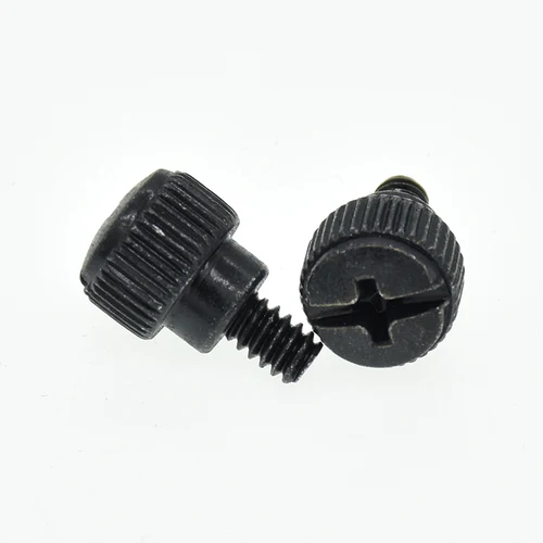 Imagen 2 del producto 10 piezas 6 # -32*5 Caja de computadora PC Refrigeración Tornillo de ajuste sin herramientas redondo Tornillos de pulgar Tornillo de pulgar M3.5