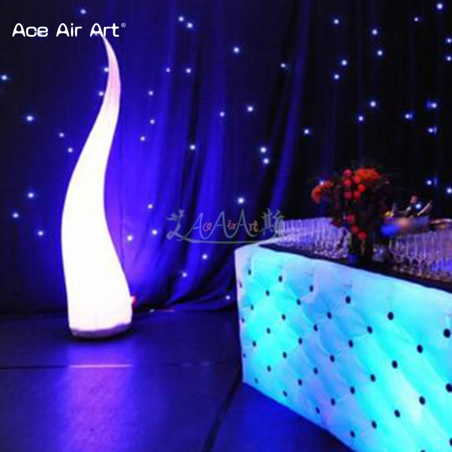 Outdoor Inflatable Flame Light Column Led Conus for Party Decoration and Exhibition Lighting