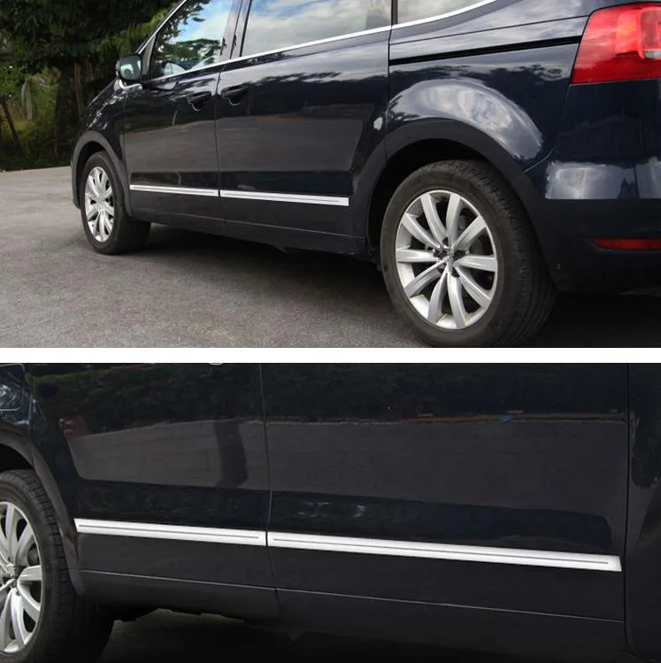 stainless steel chrome body side moulding trim side door trims 4pcs/set For   sharan 2012-2015