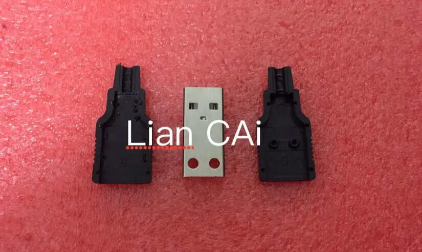 20x Type A Male Usb 4 Pin Plug Socket Connector & Plastic Cover