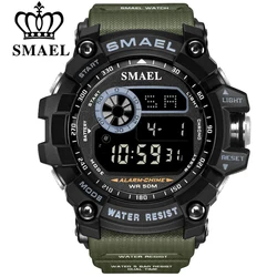 SMAEL Outdoor Sports Watches for Men Digital Watch Men's Electronic Military Clock Male Big Dial Fashion Watch Relogio Masculino