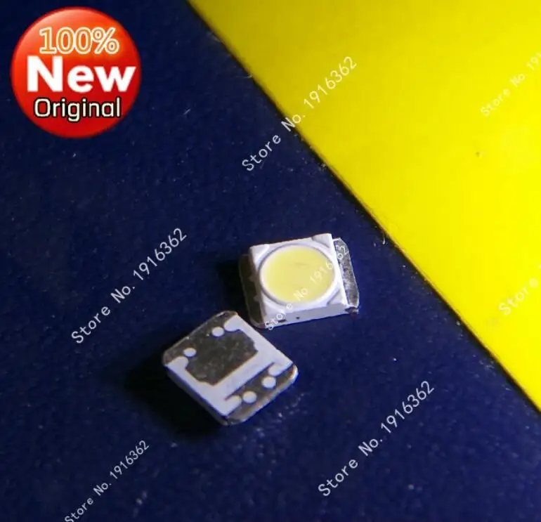 

100PCS/lot 3528 2835 3V backlight LCD screen backlight lamp SMD beads LED maintenance TV special cold white 1W backlight