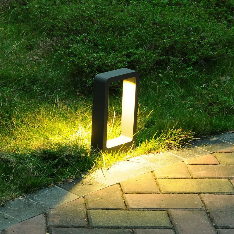 Lámpara de césped para jardín, luces LED para exteriores, hogar, impermeable, para valla, Villa