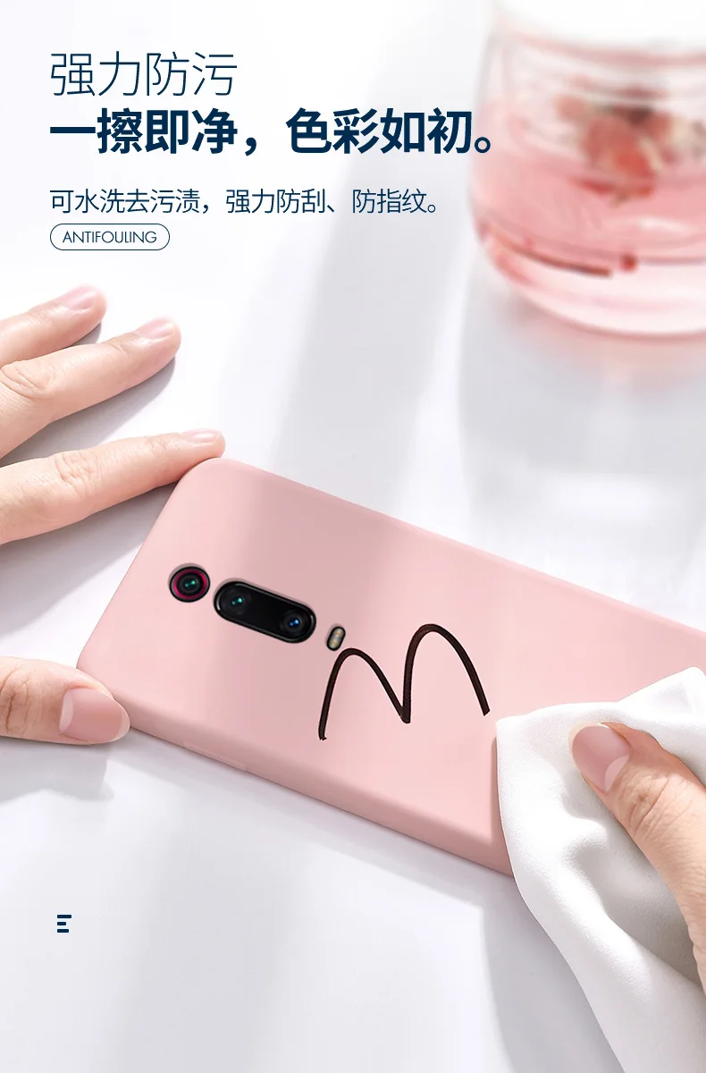 For Xiaomi Mi 9T Pro Case Soft Liquid Silicone Slim Skin Protective back cover Case for Xiaomi mi 9t mi9t full cover phone shell