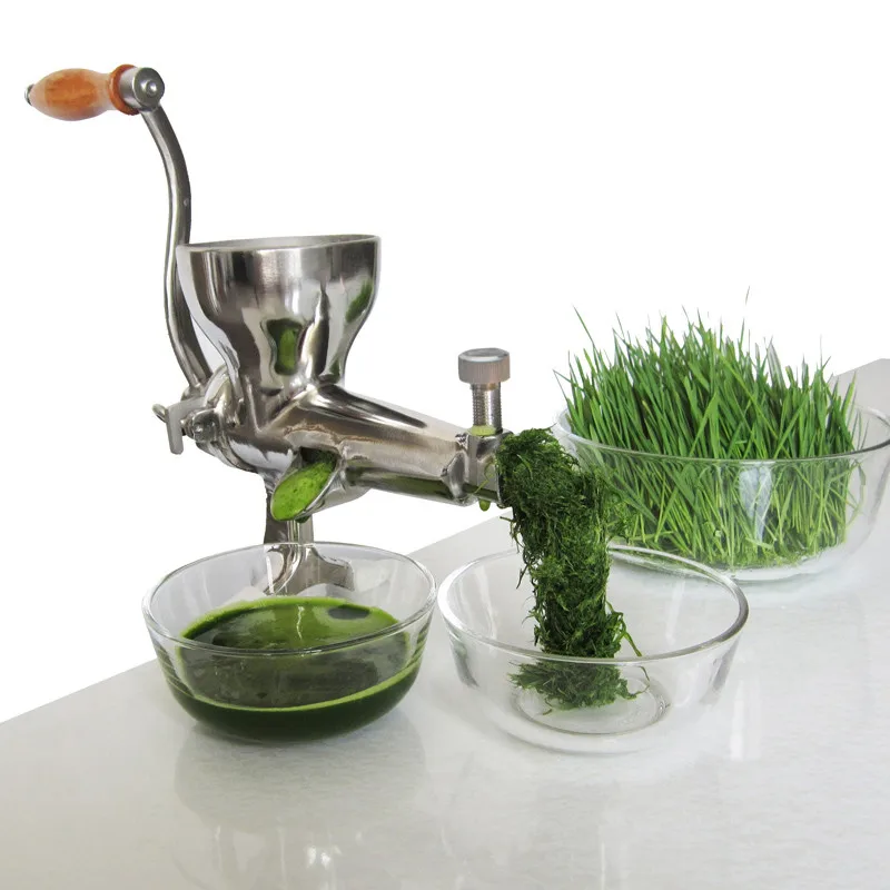 Stainless steel fruit vegetable juicer household manual wheat grass citrus apple cucumber juicing machine juice extractor