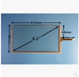 New 6.2 inch 155*88 resistive touch screen display on the outside flat screen handwriting