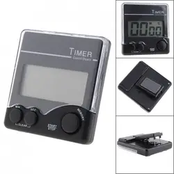 Portable Magnetic Electronic Digital Timer with Bell Prompt and Large LCD Display for Laboratory Kitchen