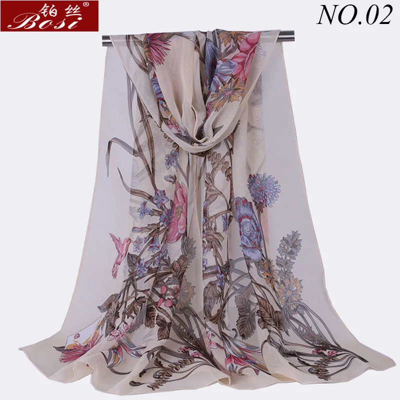 print chiffon Scarf Shawls women scarves wraps Fashion wrap shawls Hijab cape female stoles Floral scarfs muslim wrap factory ..