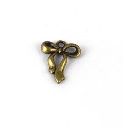 

FREE SHIPPING 600pcs Antiqued Bronze Bow Charm 23x17mm A9809B