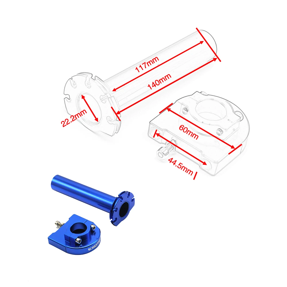 ZSDTRP Motorcycle Parts Throttle Grips Settle & Twist Gas Throttle Handle Dirt Pit Bikes ATV UTV 50-160cc 7/8'' 22mm Handbar