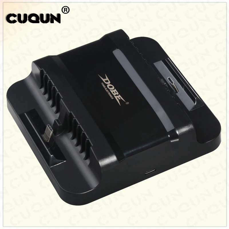 2 em 1 carregamento duplo usb doca estação suporte de armazenamento multi carregador de carregamento rápido para nintend switch joy-con n-switch