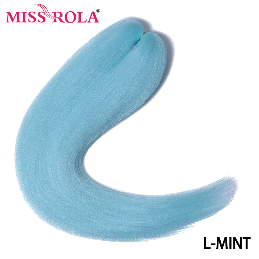 Miss Rola Synthetische 30 Inch 100g Kanekalon Haar Vlecht Yaki Recht Pre Uitgerekt Roze Groothandel Bulk Haarverlenging Jumbo Vlecht