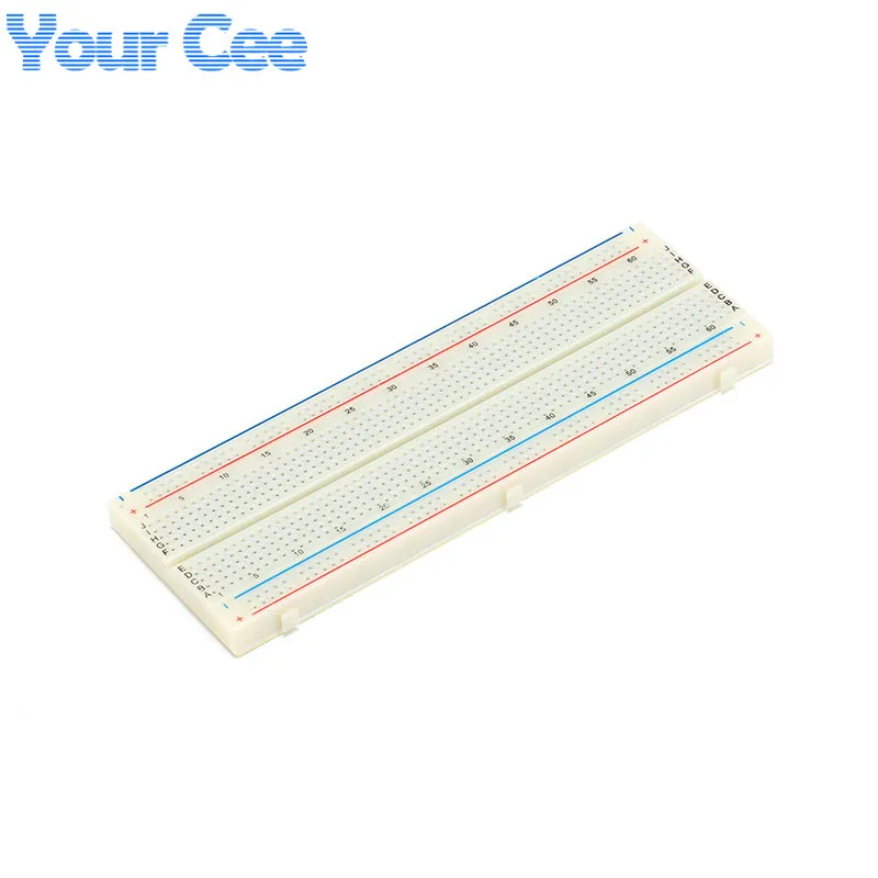 MB-102 Solderless Prototype Experiment Test DIY Breadboard 830 Point Tie-points 165X55X8.5mm for Arduino Electronic Kit