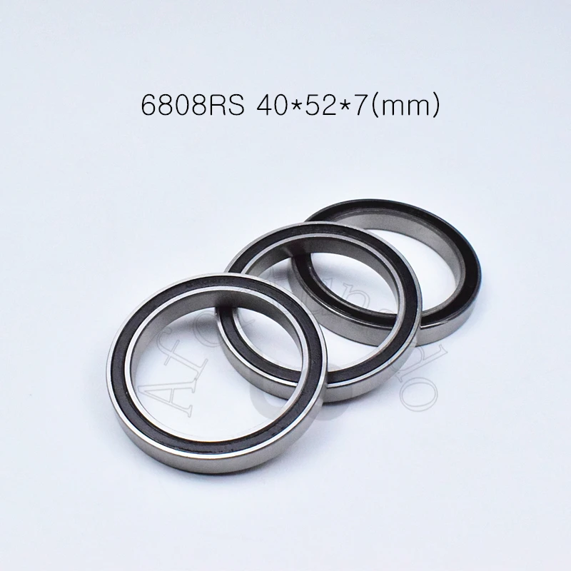 

6808RS 40*52*7(mm) 1piece bearing ABEC-5 6808 6808RS chrome steel rubber sealed bearing Thin wall bearings